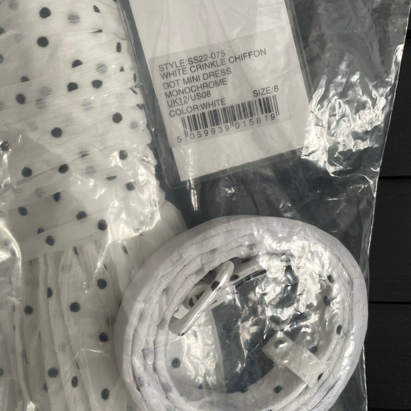 New never worn Self-portrait Polka Dot Mini Dress - Picture 6 of 9